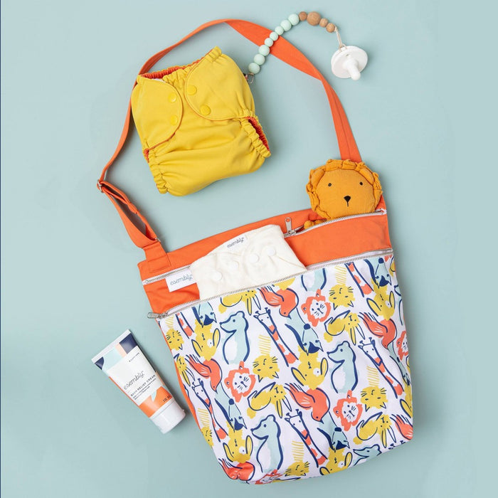 Esembly Cloth Diaper Waterproof Day Bag - Fuzzy Friends