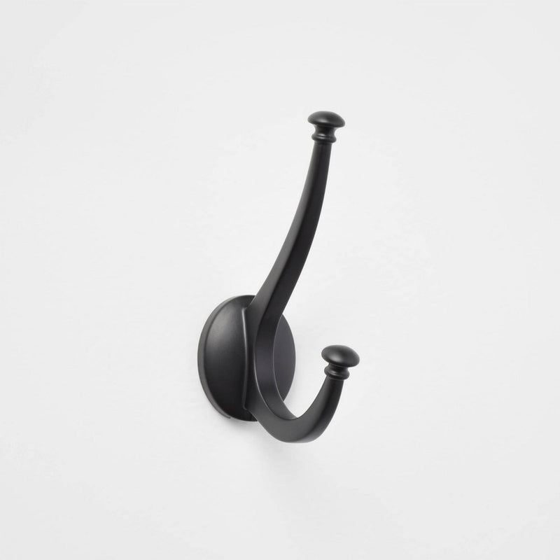 New Traditional Double Hook Matte Black - Threshold
