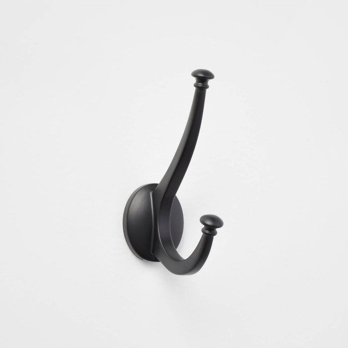 New Traditional Double Hook Matte Black - Threshold