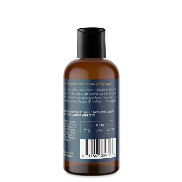 Cremo Palo Santo 2-in-1 Beard Wash and Softener - 6 fl oz