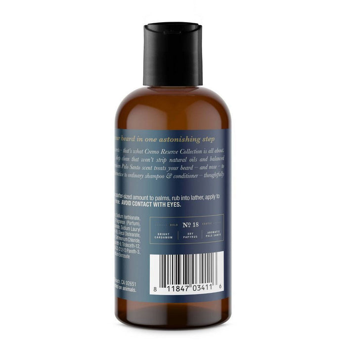 Cremo Palo Santo 2-in-1 Beard Wash and Softener - 6 fl oz