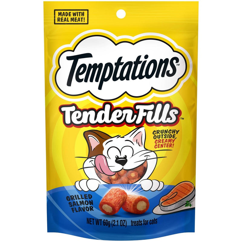 Temptations Tender Fills Roasted Salmon Cat Treat - 2.1oz