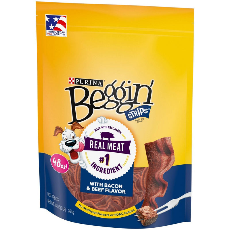 Beggin' Strips Bacon & Beef Chewy Dog Treat - 48oz