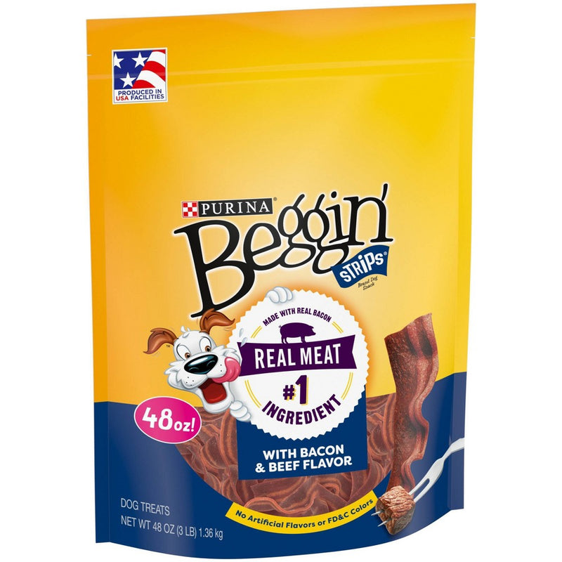 Beggin' Strips Bacon & Beef Chewy Dog Treat - 48oz