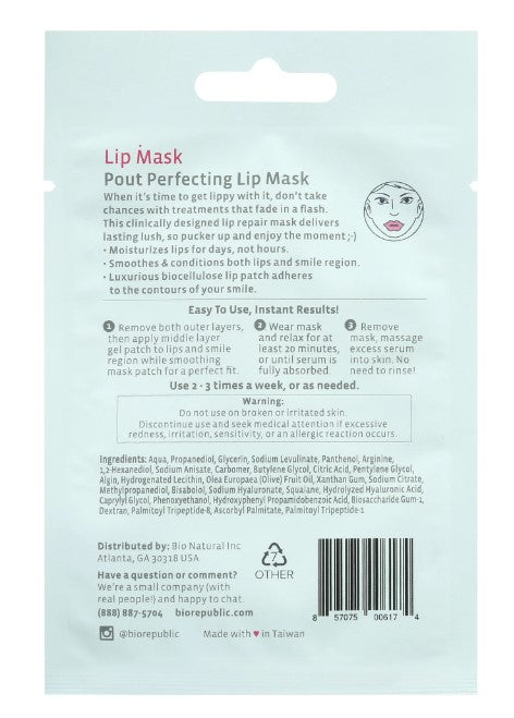 BioRepublic SkinCare Lip Mask - 0.2oz EXP 08/2025