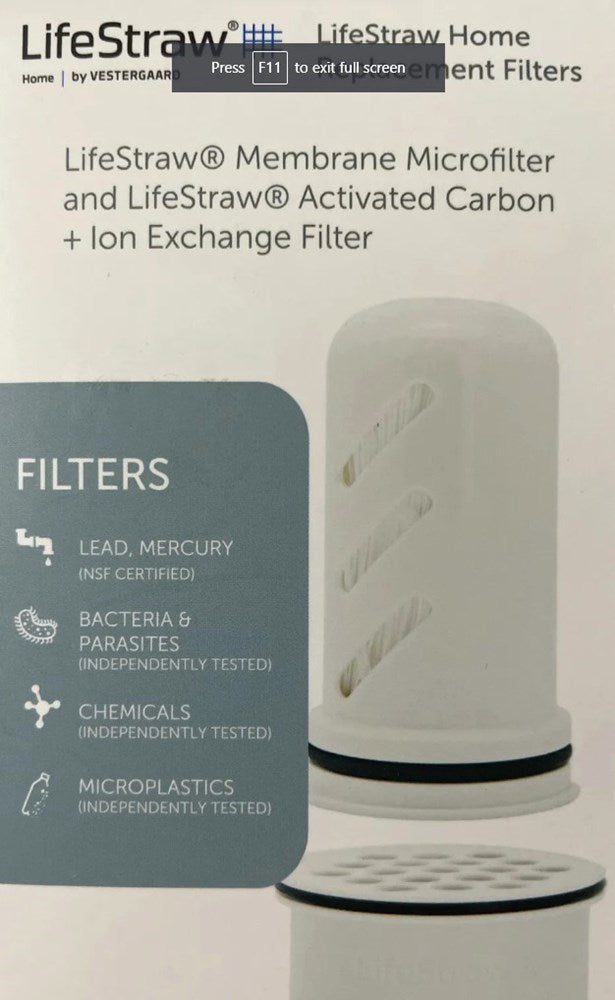 Lifestraw Home Replacement Carbon and Microfilter