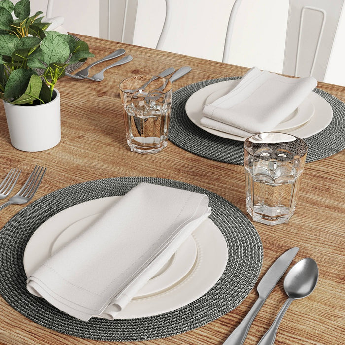 Polyround Charger Placemat Dark Gray - Threshold