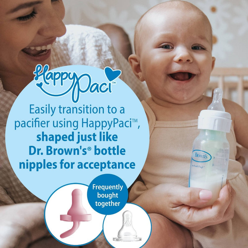 Dr. Brown's Narrow Baby Bottle Silicone Nipple - Level 1 - Slow Flow - 2pk