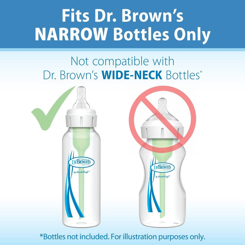 Dr. Brown's Narrow Baby Bottle Silicone Nipple - Level 1 - Slow Flow - 2pk