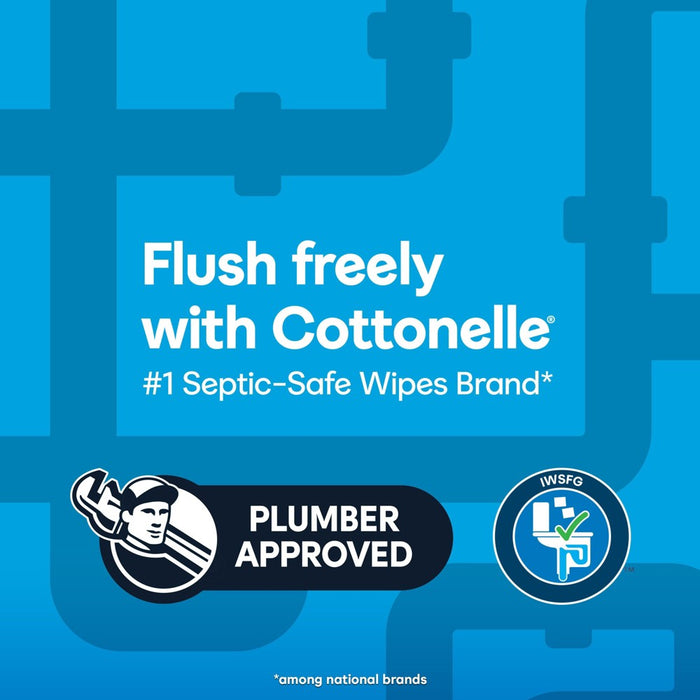 Cottonelle Flushable Wet Wipes - 2pk/42ct