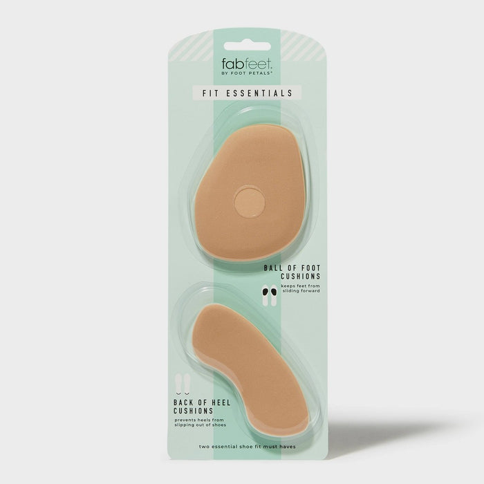 Fab Feet Women's by Foot Petals Fit Essentials Shoe Cushions Khaki - 2 pairs