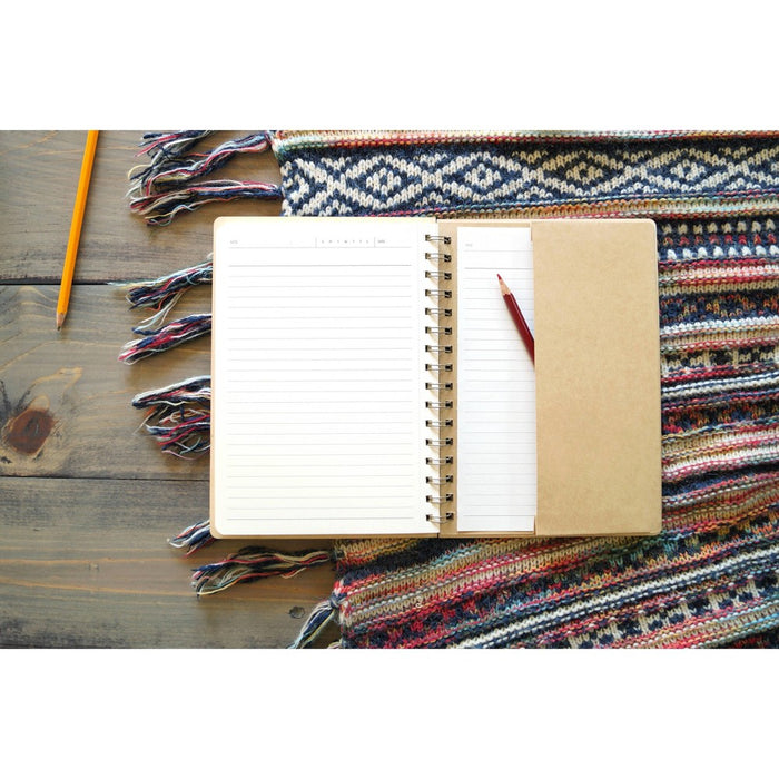 Denik 130 Sheet College Ruled Journal 8.75"x6.125" Spiral Hardcover Mountain Sunset