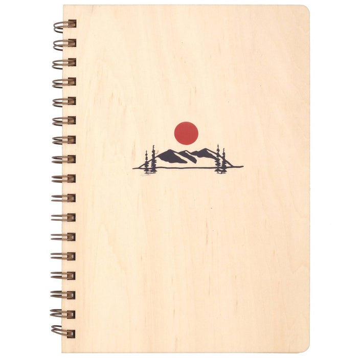 Denik 130 Sheet College Ruled Journal 8.75"x6.125" Spiral Hardcover Mountain Sunset