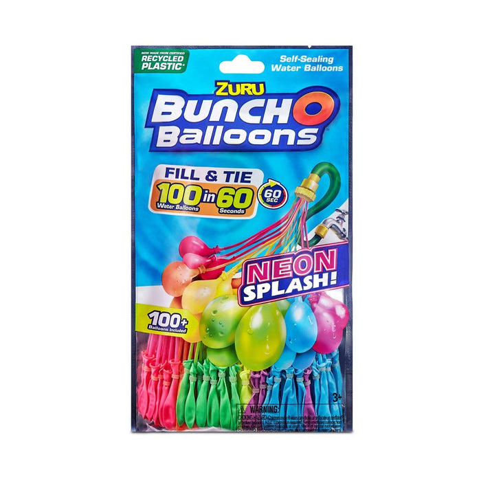 Bunch O Balloons 3pk Rapid Filling Self Sealing Water Balloons - Neon by ZURU