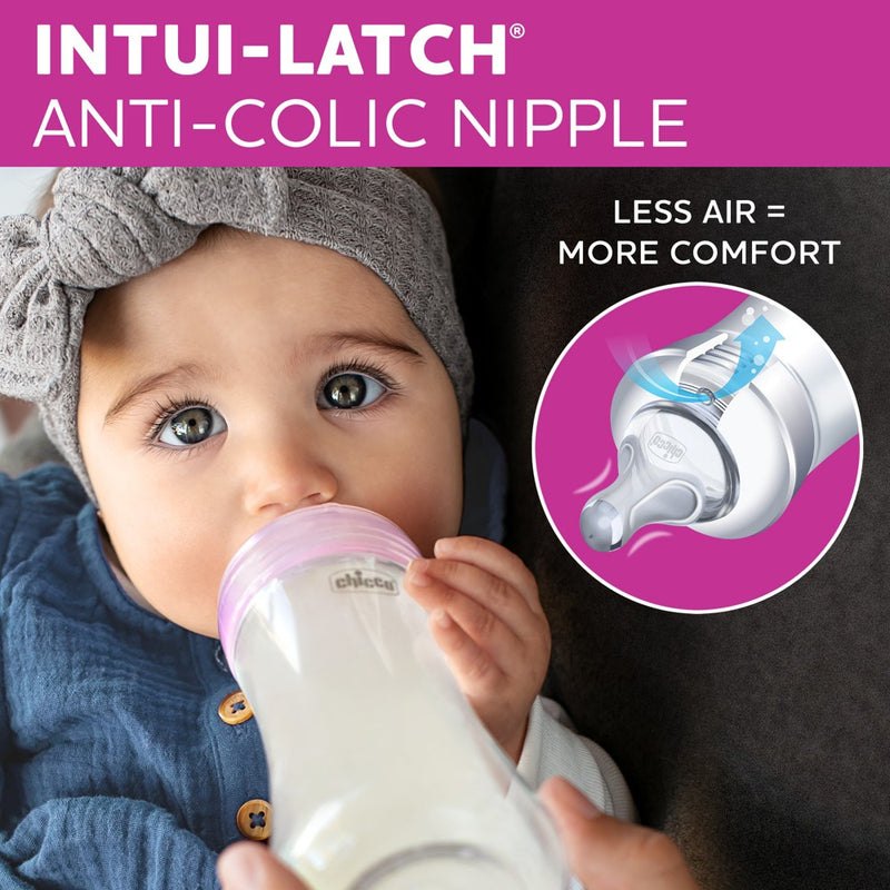 Chicco 2pk Duo Bottle Nipples Stage 2 Medium Flow - 3 Months+