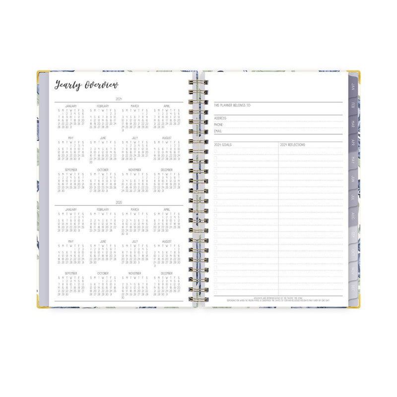 Ivory Paper Co 2024 Planner 8"x5" Weekly/Monthly Wirebound Mariposas
