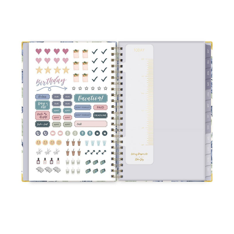 Ivory Paper Co 2024 Planner 8"x5" Weekly/Monthly Wirebound Mariposas