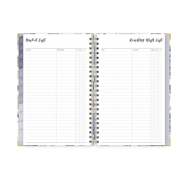 Ivory Paper Co 2024 Planner 8"x5" Weekly/Monthly Wirebound Mariposas