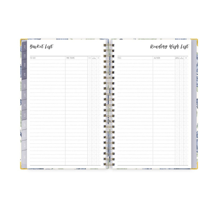 Ivory Paper Co 2024 Planner 8"x5" Weekly/Monthly Wirebound Mariposas