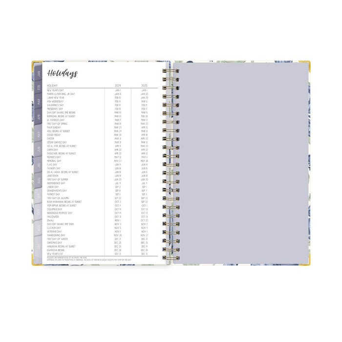 Ivory Paper Co 2024 Planner 8"x5" Weekly/Monthly Wirebound Mariposas