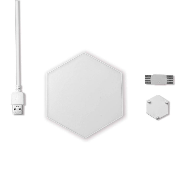 5pk RGB Hexagon Lights with Remote Control - West & Arrow