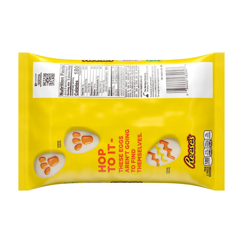 Reese's White Creme Peanut Butter Eggs Easter Candy Snack Size - 9.6oz