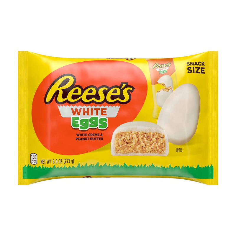 Reese's White Creme Peanut Butter Eggs Easter Candy Snack Size - 9.6oz