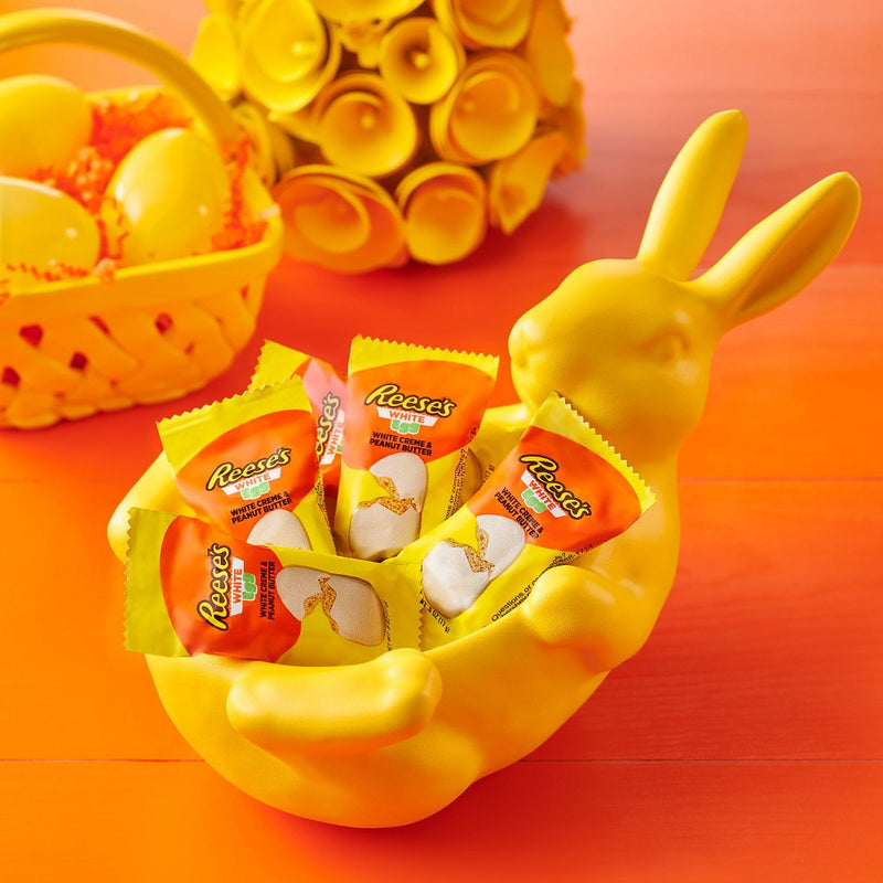 Reese's White Creme Peanut Butter Eggs Easter Candy Snack Size - 9.6oz