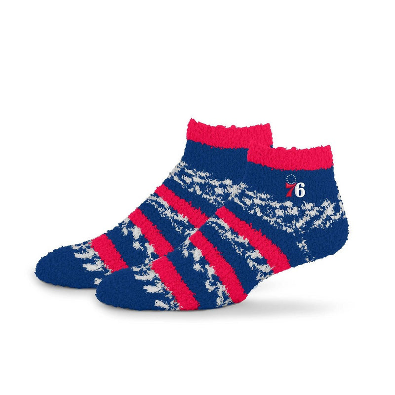 NBA Philadelphia 76ers Multi Stripe Fuzzy Socks