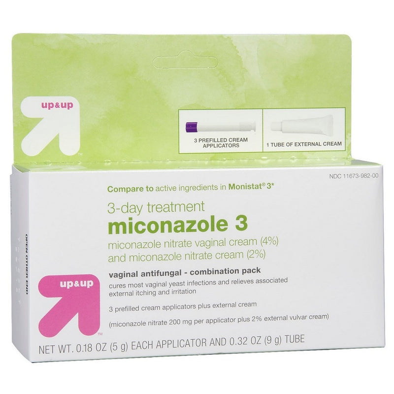 Miconazole 3 Day Treatment Combo Pack- up & up