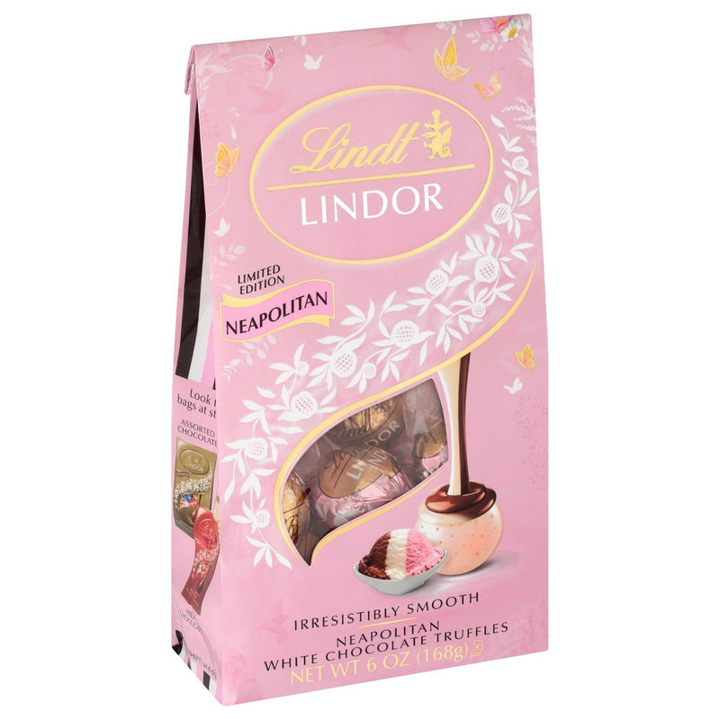 Lindor Easter Spring Neapolitan White Chocolate Truffles Bag - 6oz