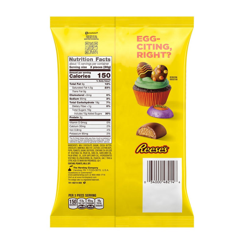 Reese's Milk Chocolate Peanut Butter Creme Eggs Easter Candy - 16.1oz
