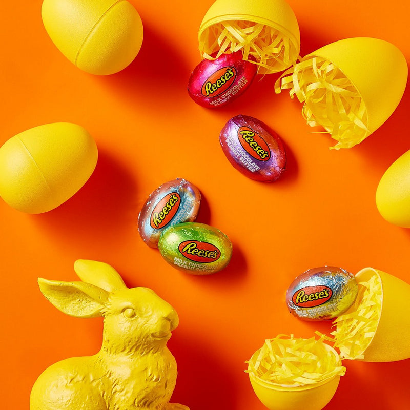 Reese's Milk Chocolate Peanut Butter Creme Eggs Easter Candy - 16.1oz