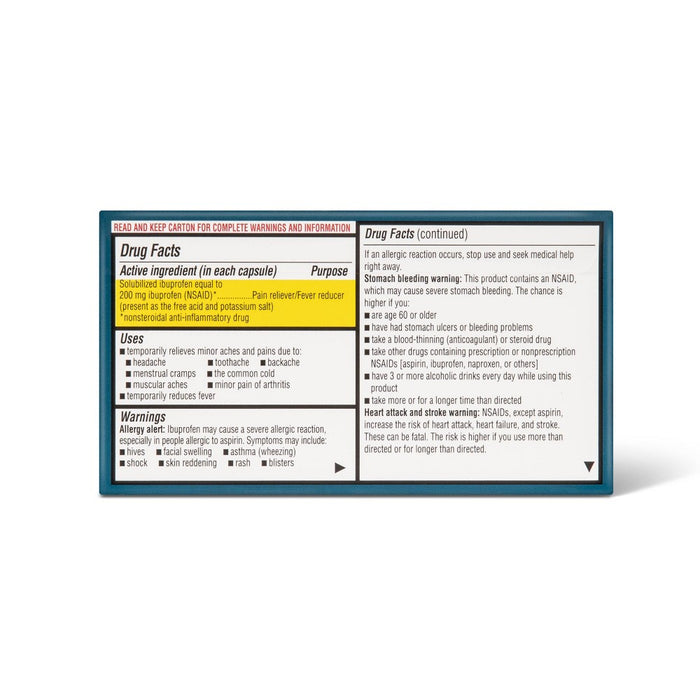 Ibuprofen Mini Gelcaps (NSAID) - 160ct - up & up