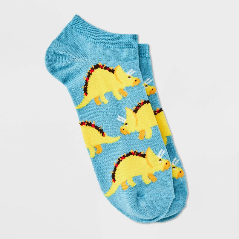 Women's Tacosaurus Low Cut Socks - Xhilaration Blue 4-10