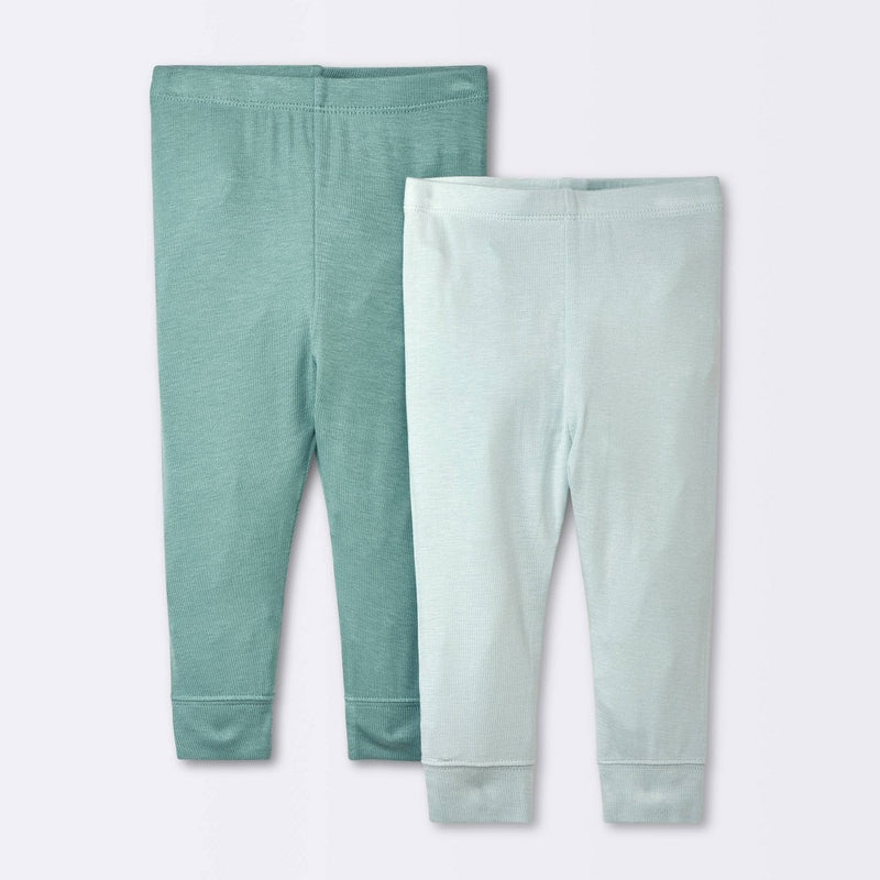 Baby 2pk Modal Blend Pants - Cloud Island Green 12M