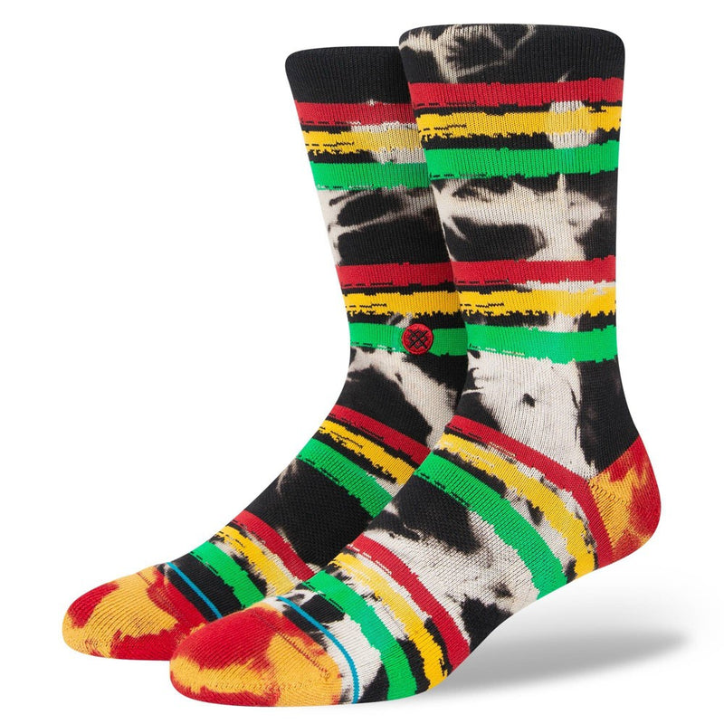STANCE x WADE Men's Striped Jashta Crew Socks - Orange/Green L