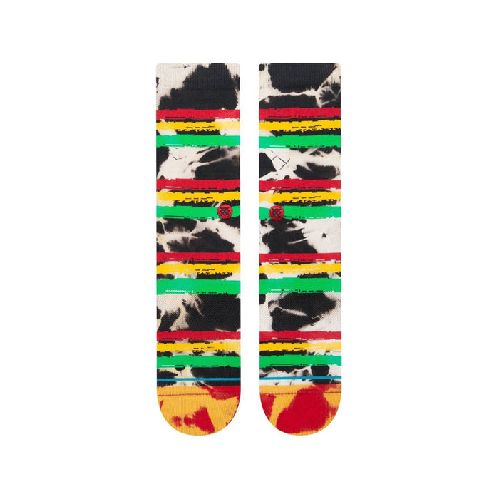 STANCE x WADE Men's Striped Jashta Crew Socks - Orange/Green L