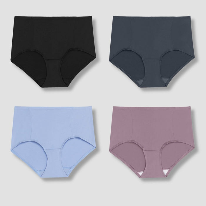 Hanes Premium Women's 4pk Tummy Control Briefs Underwear - Fashion Pack Colors May Vary L