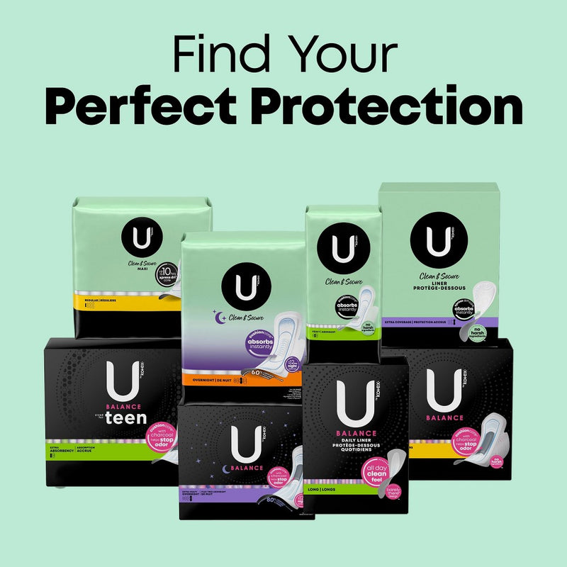U by Kotex Clean & Secure Fragrance Free Panty Liners - Light Absorbency - 96ct