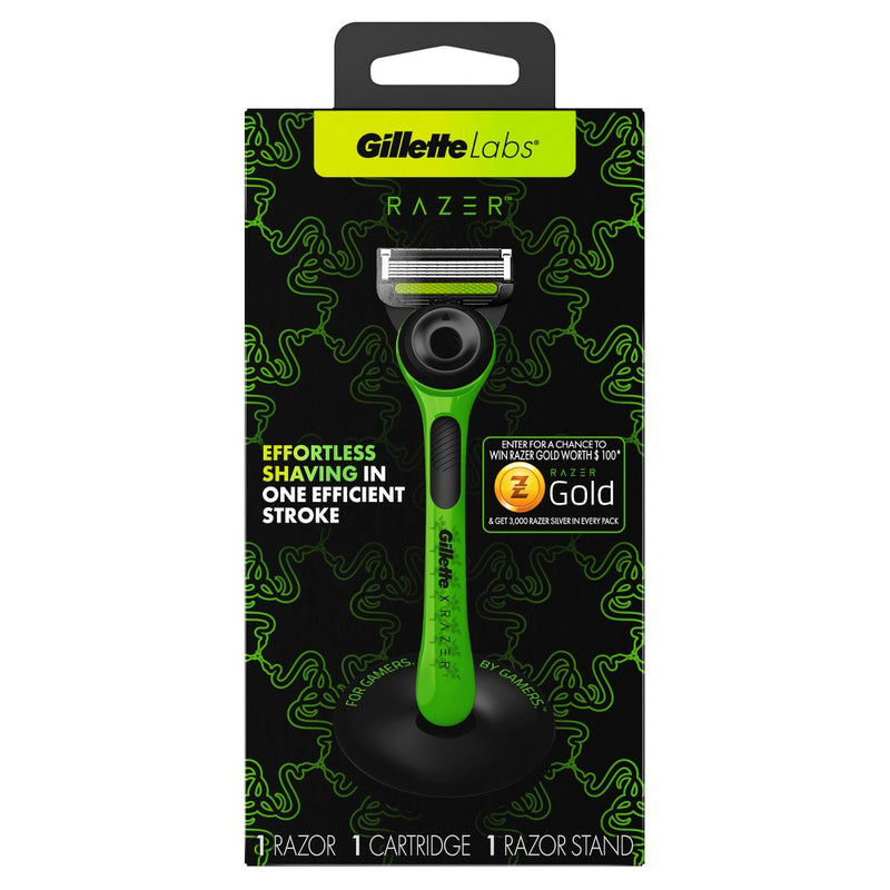 RAZER + Gillette Labs Exfoliating Bar Razor + 1 Razor Blade Refill