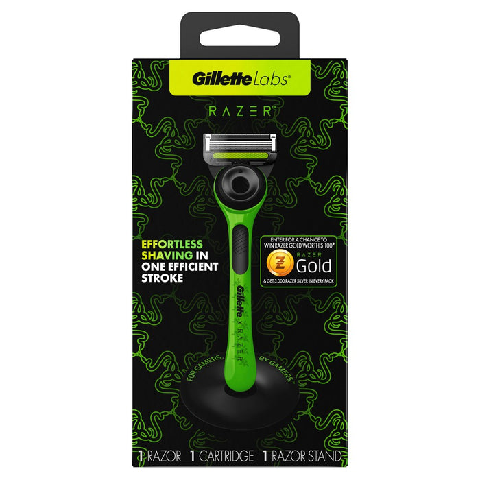 RAZER + Gillette Labs Exfoliating Bar Razor + 1 Razor Blade Refill