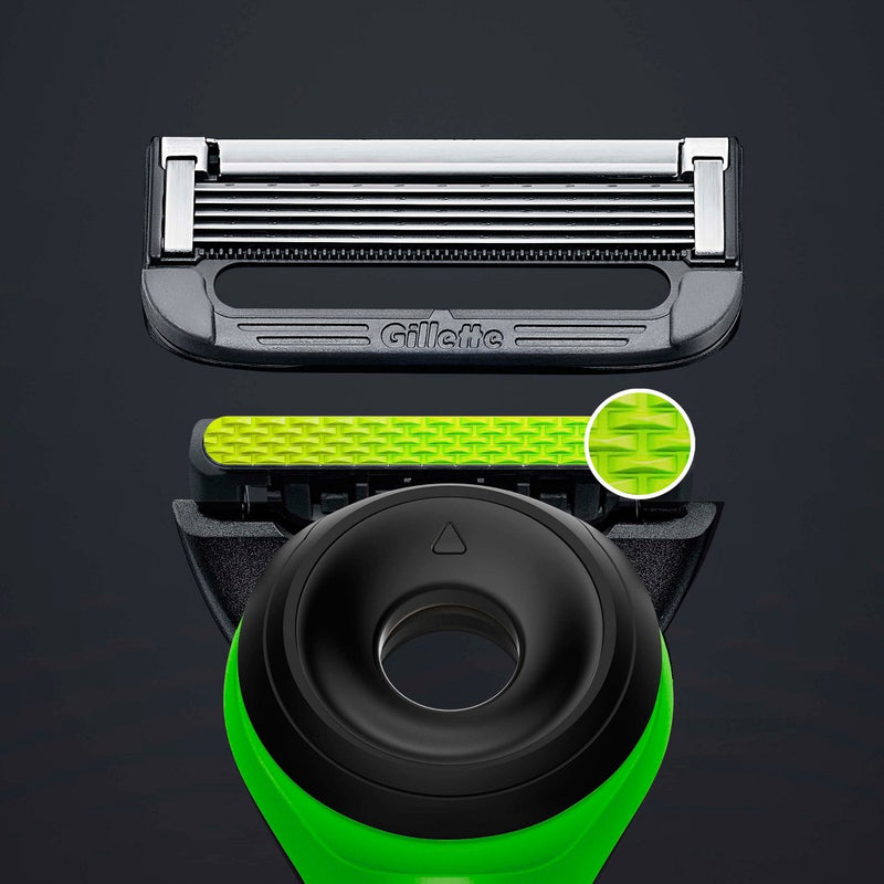 RAZER + Gillette Labs Exfoliating Bar Razor + 1 Razor Blade Refill
