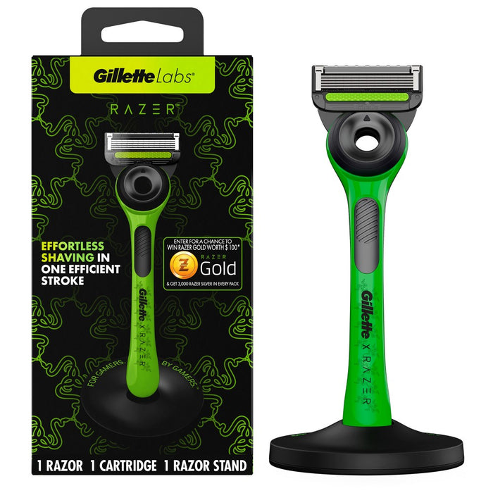 RAZER + Gillette Labs Exfoliating Bar Razor + 1 Razor Blade Refill