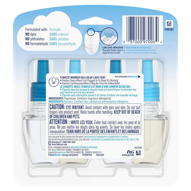 Febreze Odor-Fighting Fade Defy Plug Air Freshener Refill - Gain Honey Berry Hula - 0.87 fl oz