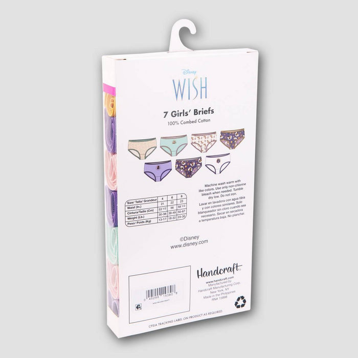 Girls' Disney Wish 7pk Briefs - 4