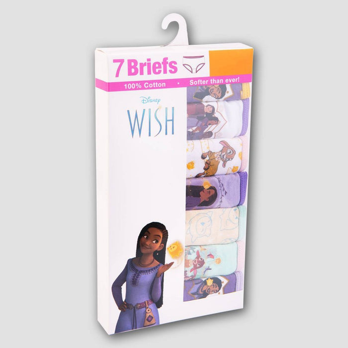 Girls' Disney Wish 7pk Briefs - 4