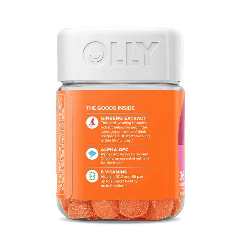 OLLY Laser Focus Gummies - Berry Tangy Tangerine - 36ct