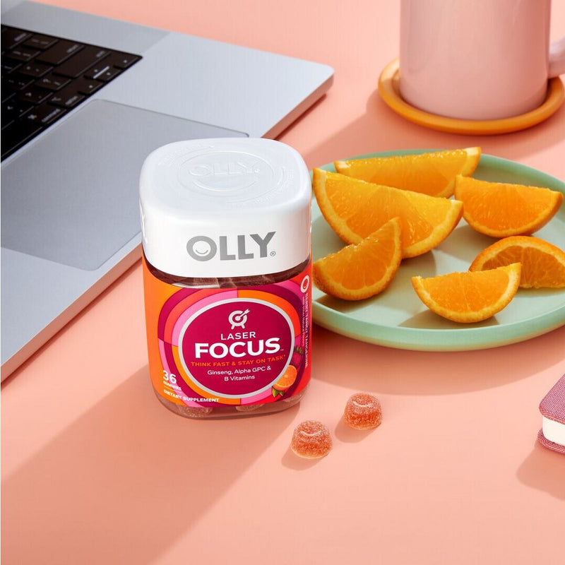 OLLY Laser Focus Gummies - Berry Tangy Tangerine - 36ct