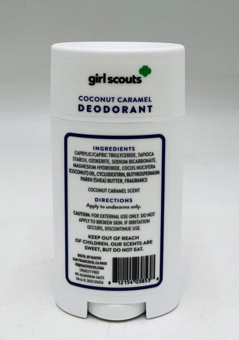 2 PACK Native Limited Edition Girl Scout Coconut Caramel Cookie Deodorant - 2.65oz
